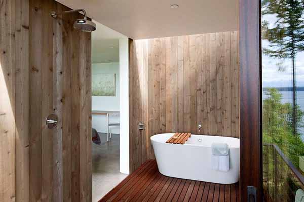красивая ванная комната в проекте дачного дома