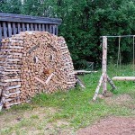 как сложить дрова для дачи