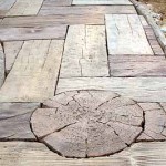 садовые дорожки из дерева иммитация из бетоных плит